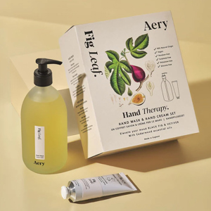 Aery Living Fig Leaf Hand Therapy Set